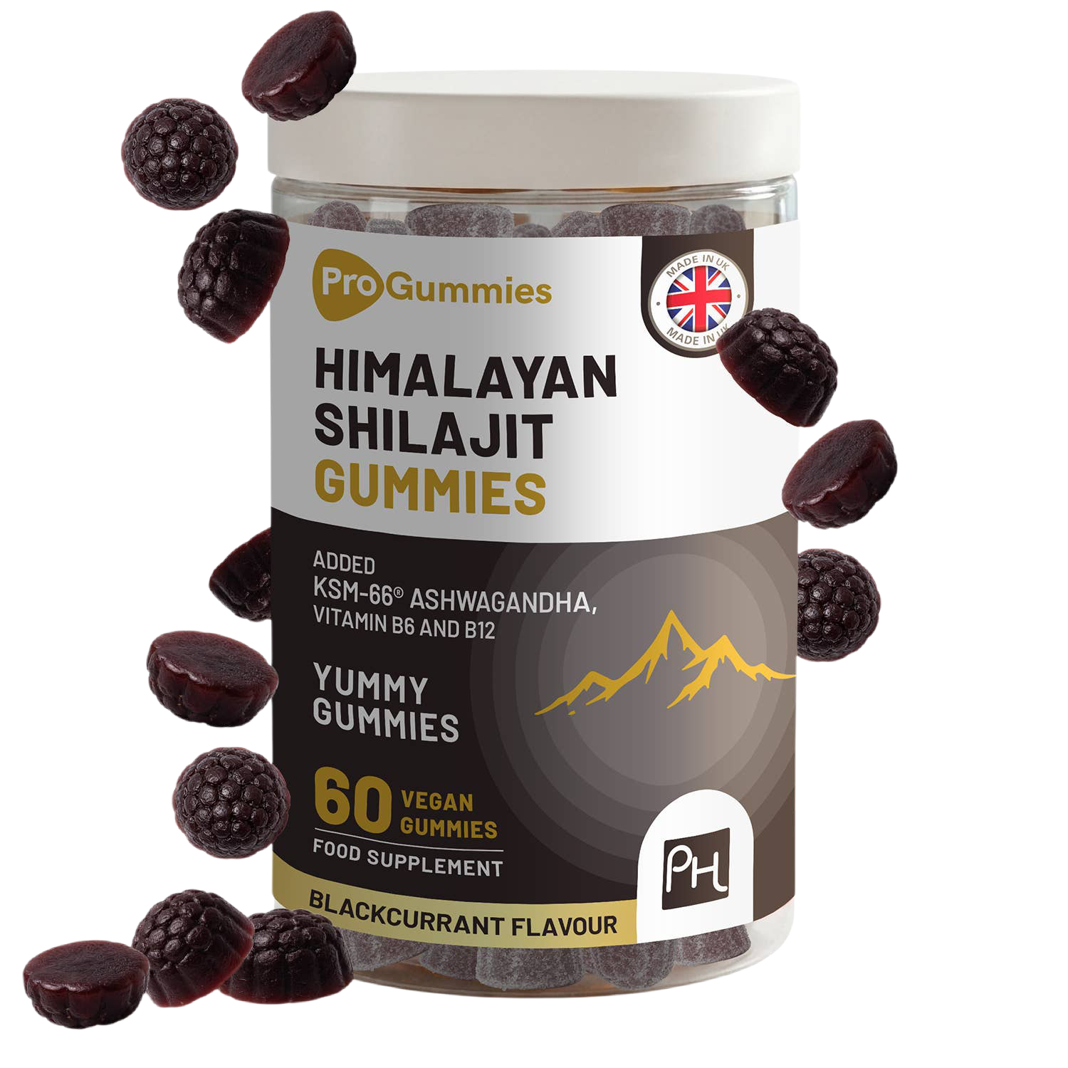Himalayan Shilajit Gummies 3000mg with KSM-66 Ashwagandha