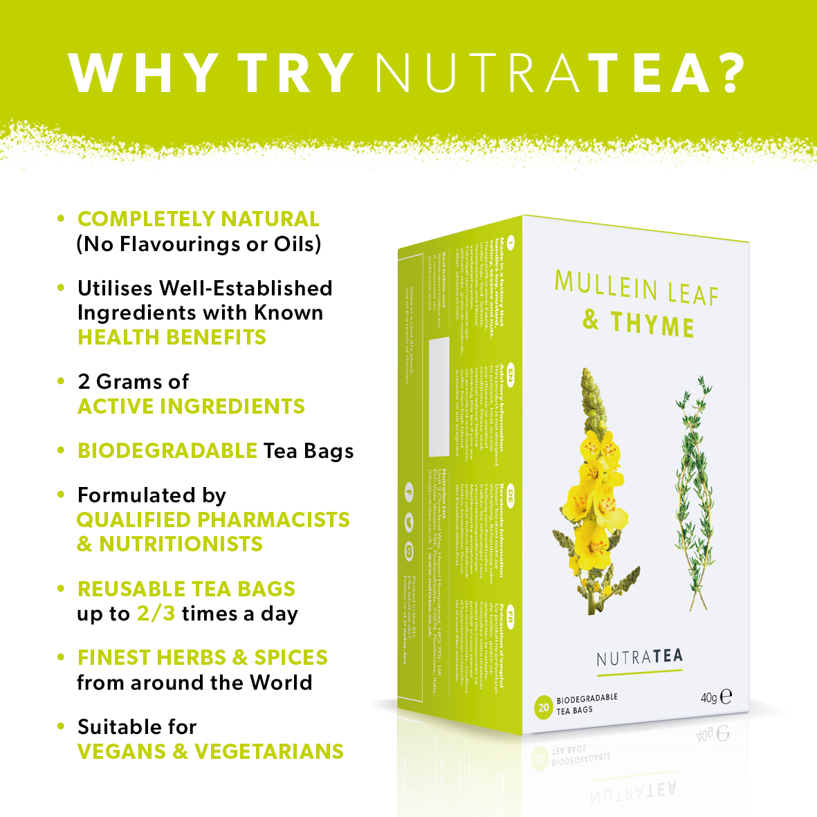 Mullein Leaf & Thyme Herbal Tea